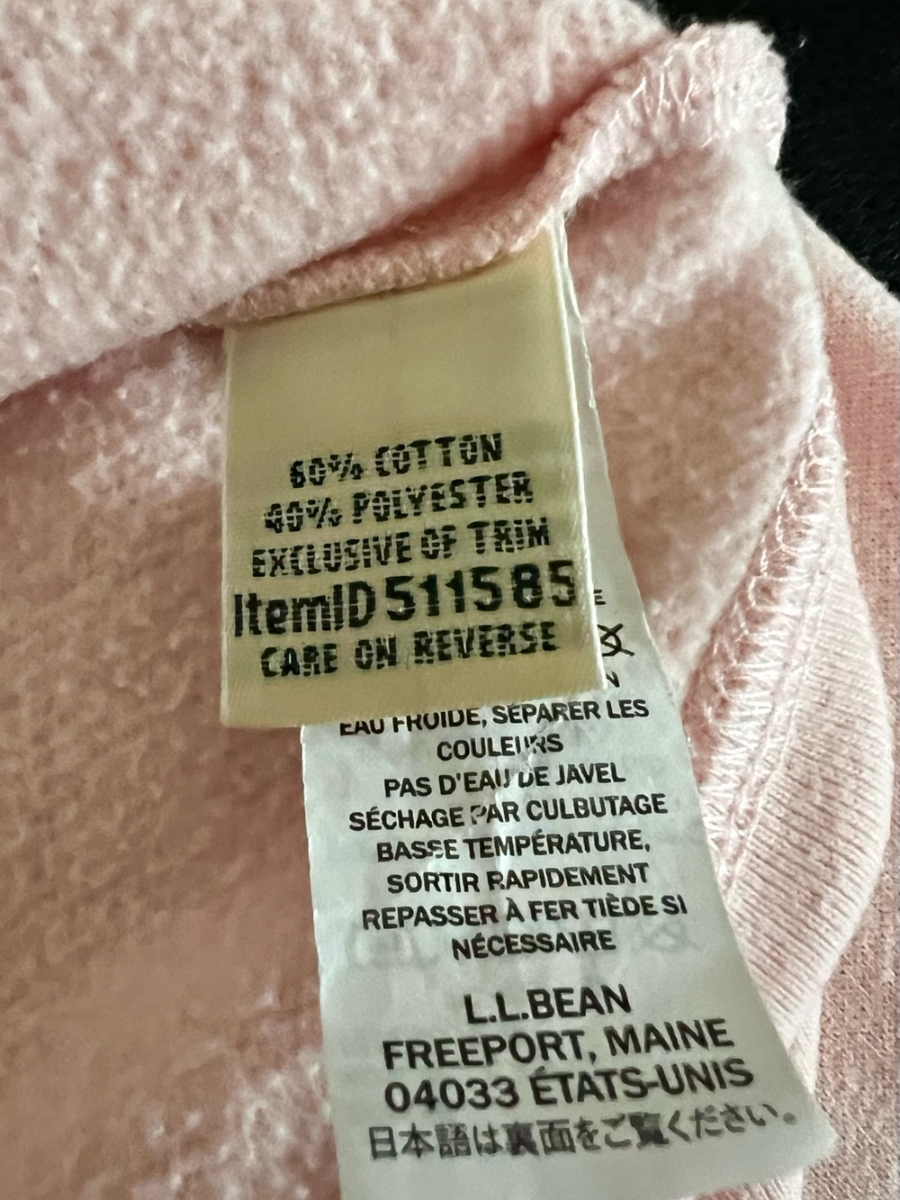 L.L. BEAN 1912 Heritage Logo Crewneck Powder Pink Sweatshirt - Picture 5 of 8